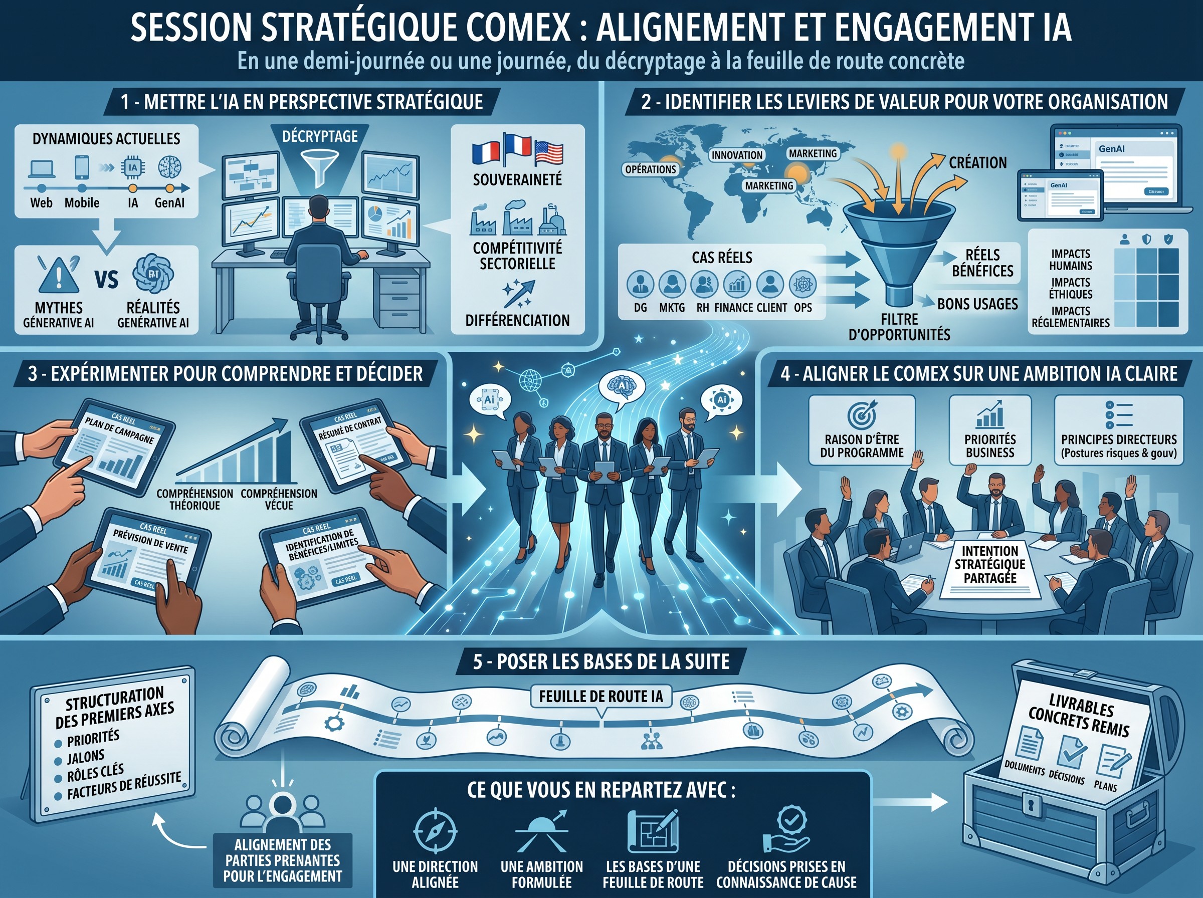 Accompagnement d’un comité de direction sur l’IA