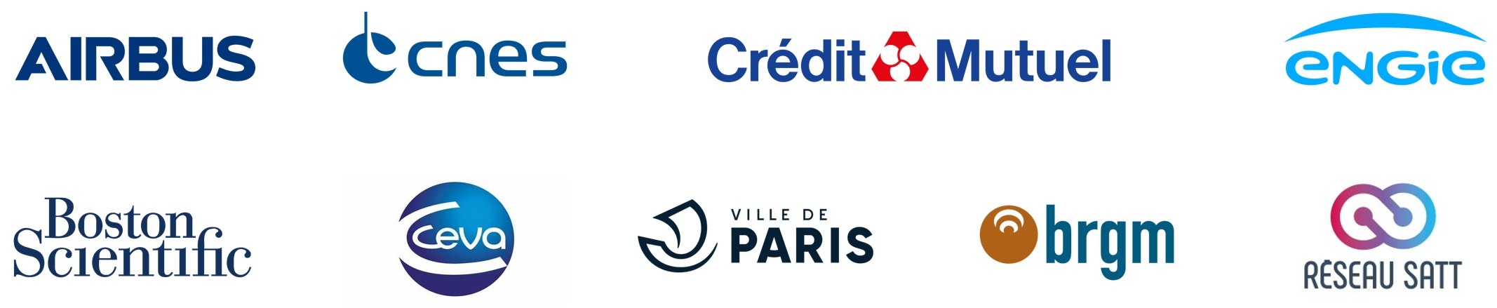 Clients IA NextStart.AI : Airbus, CNES, Crédit Mutuel, Engie, Boston Scientific, Ceva, Ville de Paris, BRGM, Réseau SATT